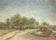 Vincent Van Gogh Lane in Voyer d'Argenson Park at Asnieres (nn04) oil painting artist